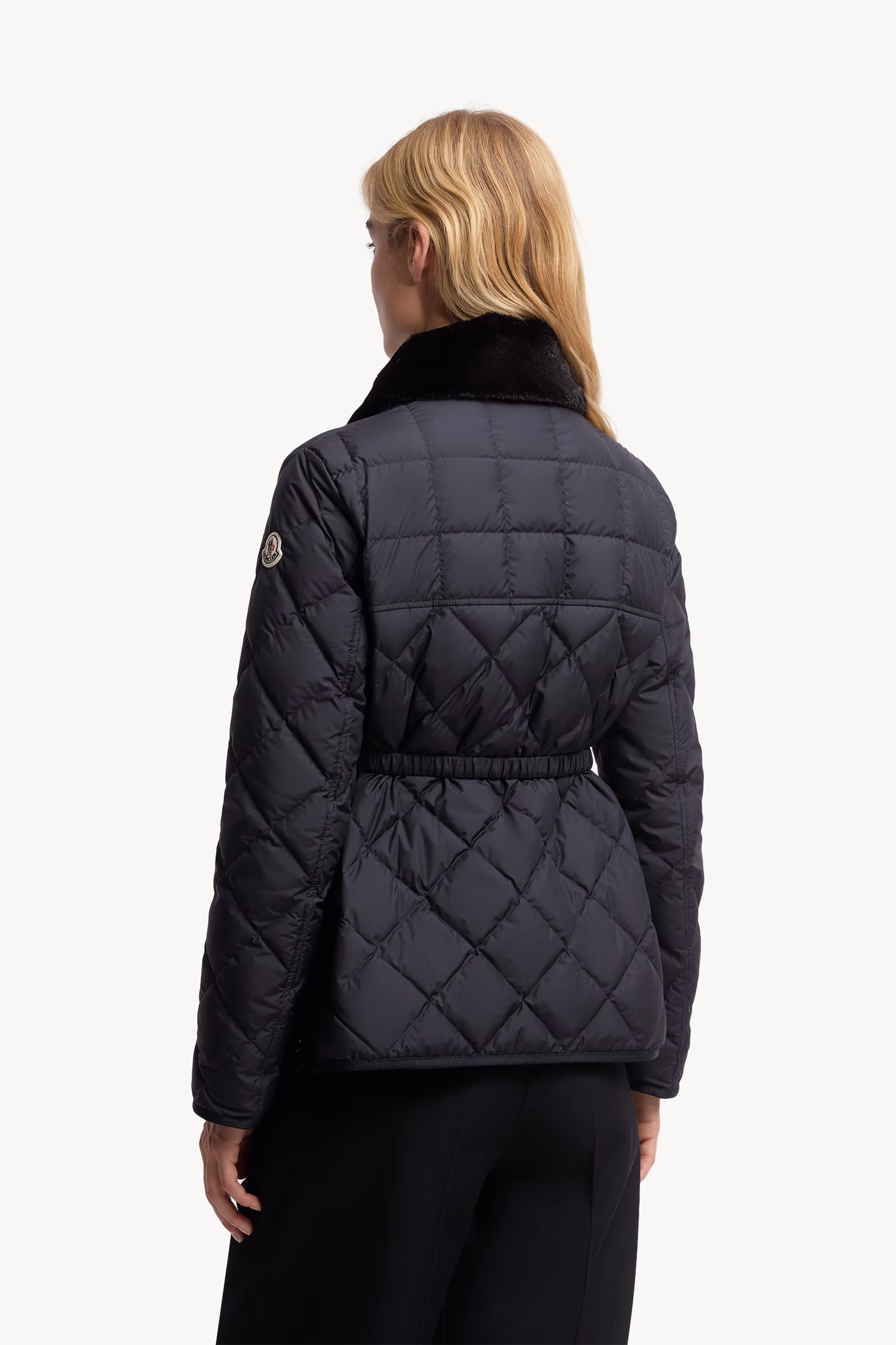Doudoune courte Cygne en finitions synthétiques Femmes Bleu marine Moncler 5